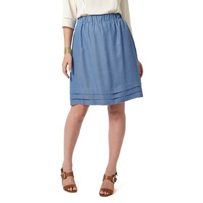 Studio 8 Sizes 12-26 Blue tina skirt